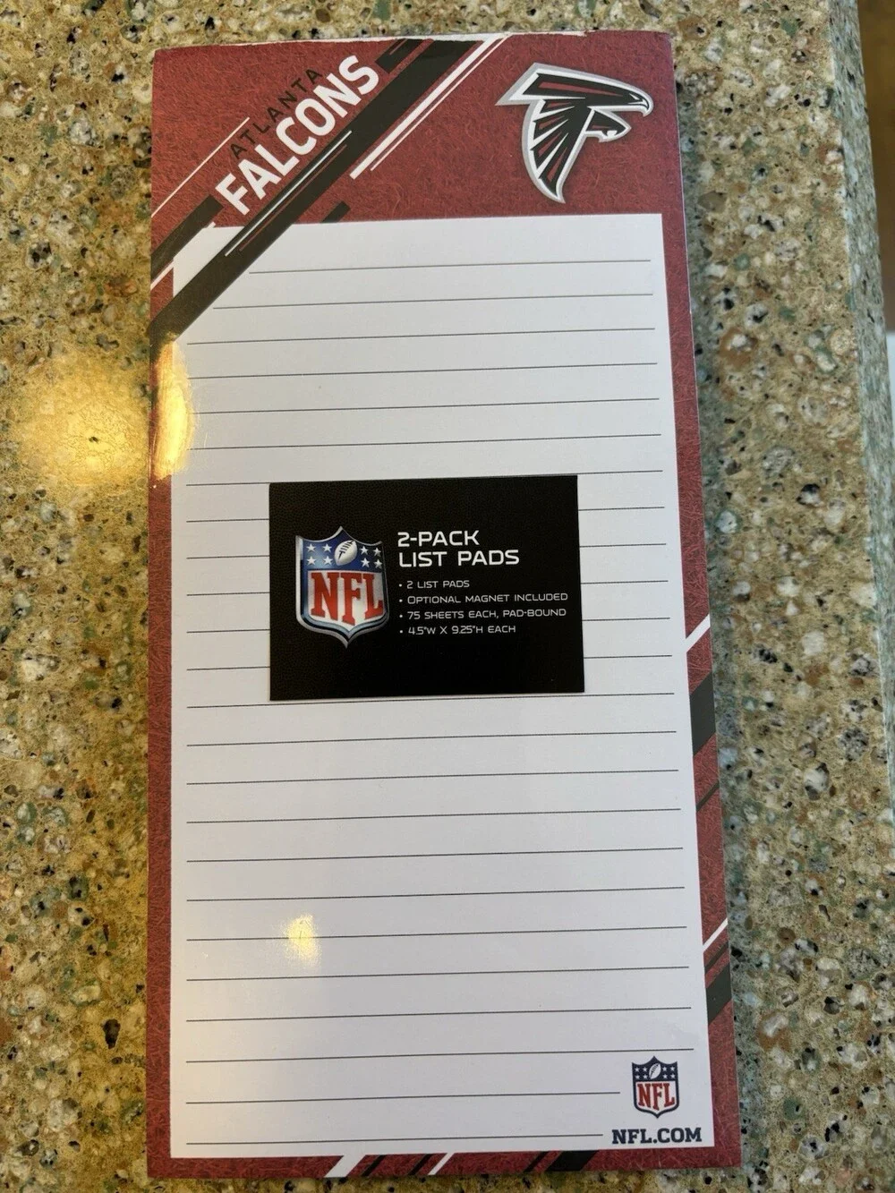 Turner Atlanta Falcons NFL Soft Cover Stitched Journal + 2-Pack List Pads